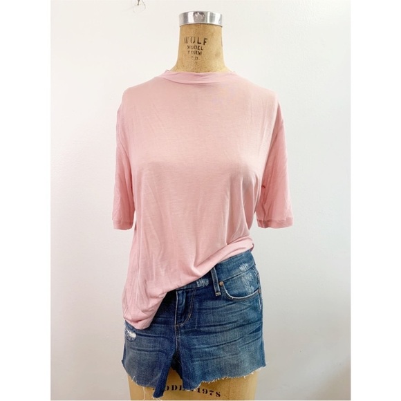 NWT J. CREW Tissue Weight Mock Neck Tee - Picture 1 of 10